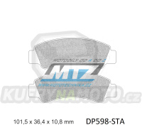 Destičky brzdové DP598-STA - směs Standard