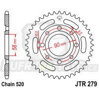 Řetězová rozeta HONDA CB 250 Two Fifty 1992-2008 41 zubů, řetěz 520 – akce