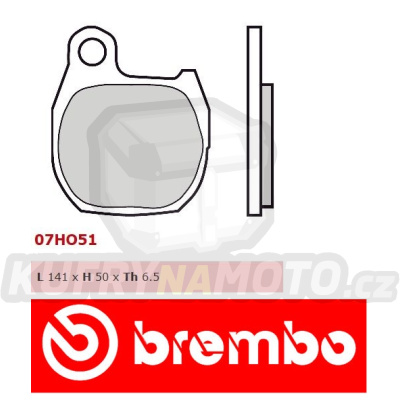 Brzdové destičky Brembo HONDA TLM R 260 r.v. Od 90 -  směs TT Přední