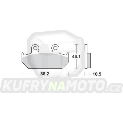 Brzdové destičky NISSIN 45105-ML7-017 690