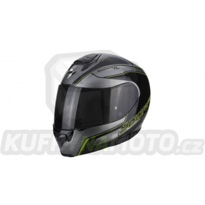 Moto přilba SCORPION EXO-3000 AIR STROLL černo/stříbrno/neonově žlutá