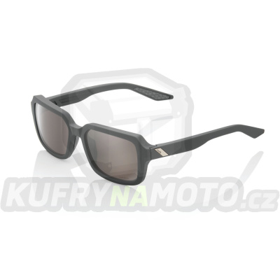 sluneční brýle RIDELEY Soft Tact Cool Grey, 100% (HIPER stříbrné sklo)
