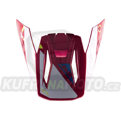 kšilt pro přilby S-M5 ACTION, ALPINESTARS (červená/žlutá fluo/bílá/modrá)