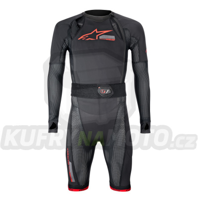 airbagová vesta TECH-AIR®10 system, ALPINESTARS (černá/červená/šedá)