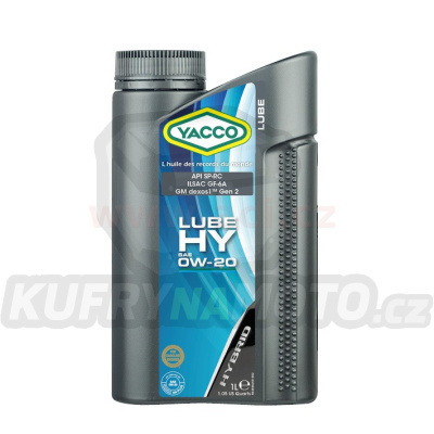 Motorový olej YACCO LUBE HY 0W20, 1 L