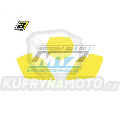 Polepy číslových tabulek (vystřižené) - Suzuki RM125+RM250 / 01-11 - barva žlutá