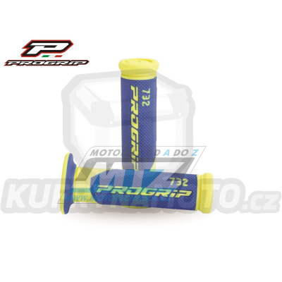 Rukojeti/Gripy Progrip 732 - modro-žluté fluo
