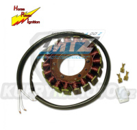 Stator generátoru (alternátor) Honda NV400C Steed VLX + VT600C Shadow VLX + XL650V Transalp + XRV750 Africa Twin + Muz 500 Silverstar + 600 Scorpion + Suzuki VS600 Intruder + VS800 Intruder + VL1500 Intruder + Yamaha SZR660 + XV750 Virago + TDM850