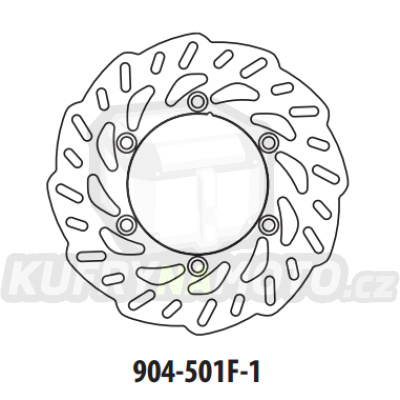 Brzdový kotouč GOLDFREN 904-501F-1 přední 260 mm
