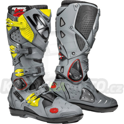 Boty Sidi CROSSFIRE 2 SRS black/grey/yellow fluo