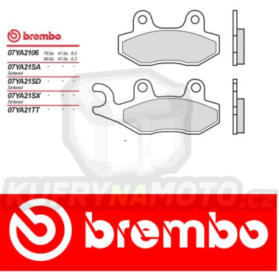 Brzdové destičky Brembo PEUGEOT SATELIS 400 r.v. Od 07 -  TT směs Zadní