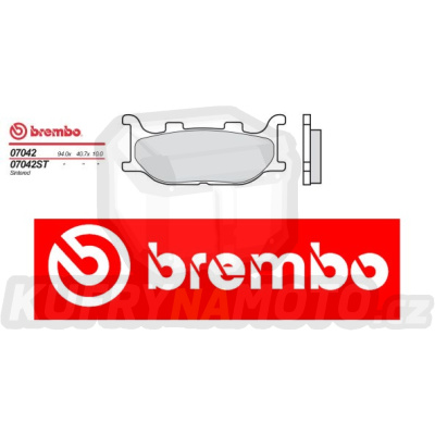 Brzdové destičky Brembo YAMAHA T-MAX BLACK MAX 500 r.v. Od 06 -  směs S T Přední