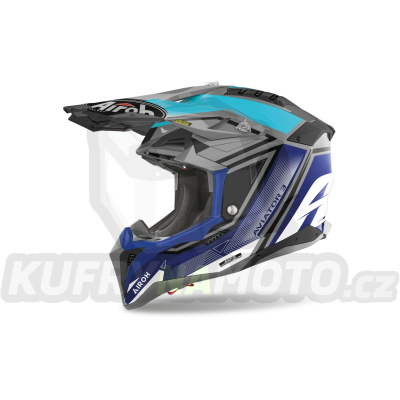 přilba AVIATOR 3.0 League, AIROH (modrá) 2023