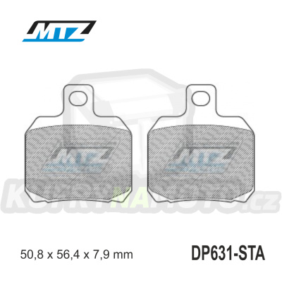 Destičky brzdové DP631-STA - směs Standard