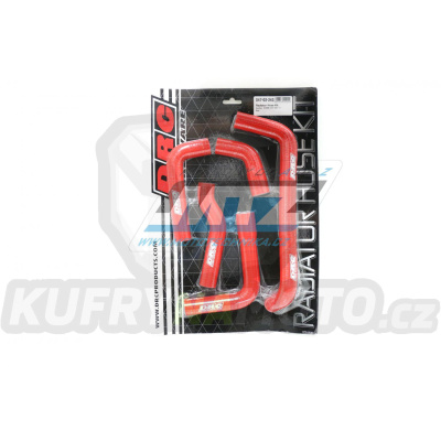 Hadice chladiče DRC RADIATOR HOSE KIT - DRC D47-02-243 - Gas-Gas EC200+EC250+EC300 / 11-17 - červené (sada 5ks)
