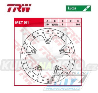 Kotouč brzdový TRW MST391 (294/136/5D) - BMW K1200GT / 06-08 + K1300GT / 09-11