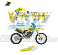 Polepy s potahem sedla (sada polepů a potah sedla Graphics) - Suzuki RMZ450 / 08-17 - typ polepů Replica Suzuki Restyle