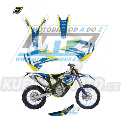Polepy s potahem sedla (sada polepů a potah sedla Dream) - Husaberg FE+FS / 09-12 + TE / 11-12 - typ polepů Dream4