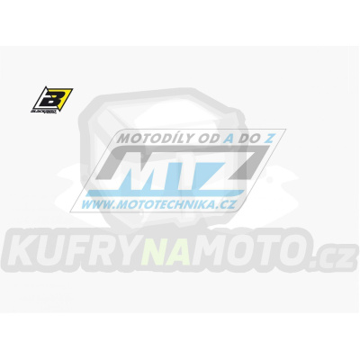 Polepy číslových tabulek (vystřižené) - Husqvarna TE250+TE450 / 02-04 + WR125+WR250 / 00-04 - barva bílá