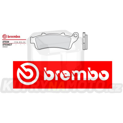 Brzdové destičky Brembo HONDA FORESIGHT 250 r.v. Od 97 -  směs XS Přední