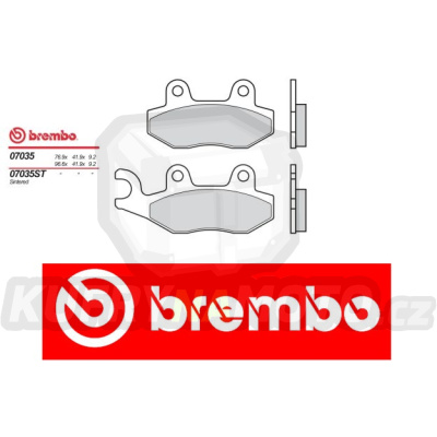 Brzdové destičky Brembo KYMCO AGILITY R10, R12 50 r.v. Od 06 -  směs S T Přední