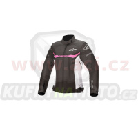 bunda STELLA T-SPS WATERPROOF 2020, ALPINESTARS, dámská (černá/bílá/růžová)