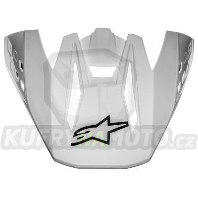 kšilt pro přilby S-M5 SOLID, ALPINESTARS (lesklá bílá) 2022