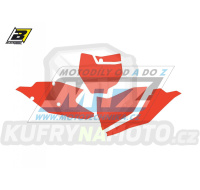 Polepy číslových tabulek (vystřižené) - KTM SX+SXF / 16-18 - barva červená