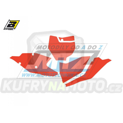 Polepy číslových tabulek (vystřižené) - KTM SX+SXF / 16-18 - barva červená