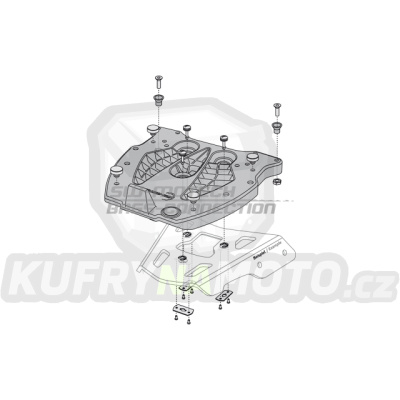 Adaptér plotna GPT pro kufr Givi Kappa systém uchycení Monokey pro držák nosič ALU RACK SW Motech GPT.00.152.405