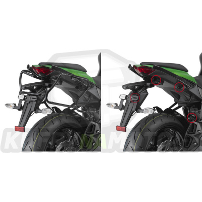 Montážní sada držák – nosič kufru bočních Givi Kawasaki Z 1000 SX 2011 – 2016 G872- PLXR 4100