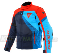 Moto bunda DAINESE RANCH TEX black-iris/red/light blue