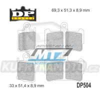 Destičky brzdové DP504-SDP DP Brakes - směs SDP Sport HH+ (balení 4ks)