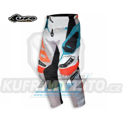 Kalhoty motokros UFO VANGUARD - šedé - velikost 34/52