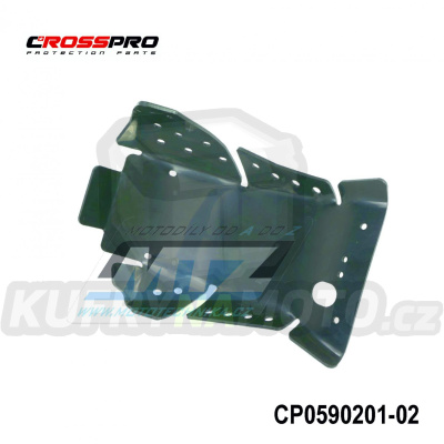 Kryt pod motor plastový DTC Engine Guard - KTM 250EXCF+350EXCF / 17-23 + Husqvarna FE250+FE350 / 19-23 + Gas-Gas ECF250+ECF350 / 21-23 (barva černá)