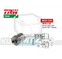 Koncovka brzdové hadice TRW VarioFlex MVH225 (šroubení vnitřní závit M10x1,25 pevné) - barva titan