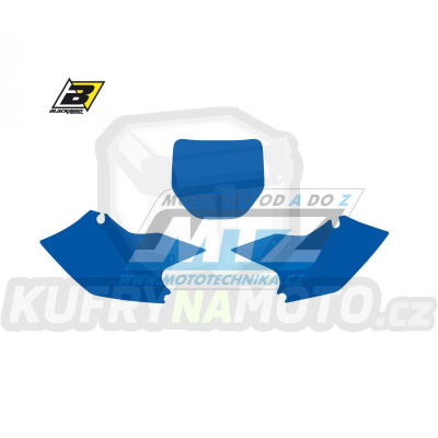 Polepy číslových tabulek (vystřižené) - Suzuki RMZ250 / 04-06 - barva modrá