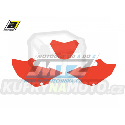 Polepy číslových tabulek (vystřižené) - Yamaha WR125+WR250 / 16-21 - barva červená