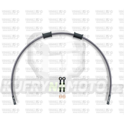 Hadice zadní brzdy Venhill POWERHOSEPLUS TRI-8003RB (1 hadice v sadě) Průhledné hadice, černé koncovky