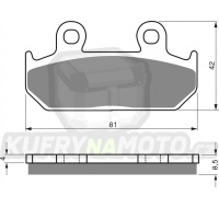 Přední brzdové destičky Goldfren HONDA CBR 400 RH-YA (NC23) 101 1986-1986 směs AD - akce