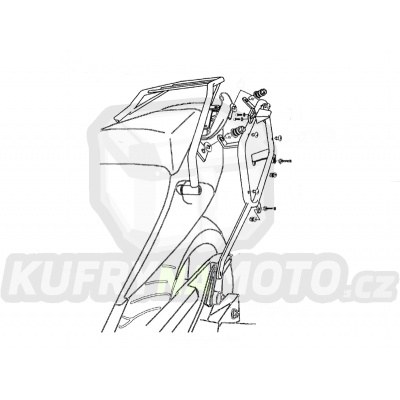 Nosič držák bočních kufrů Fehling Honda CBF 1000 (PC38) 2004 – 2010 Fehling 6995 ST - FKM295