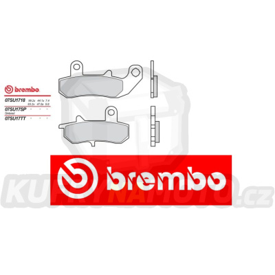 Brzdové destičky Brembo YAMAHA DT TENERE SCOUT 125 r.v. Od 90 -  SP směs Zadní