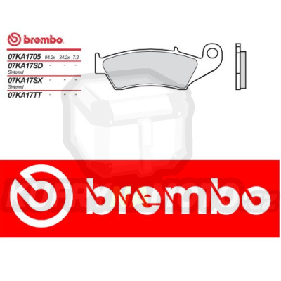 Brzdové destičky Brembo YAMAHA WR 250 r.v. Od 98 - 02 směs Originál Přední