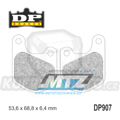 Destičky brzdové DP907 - DP BRAKES směs Premium Sinter OEM