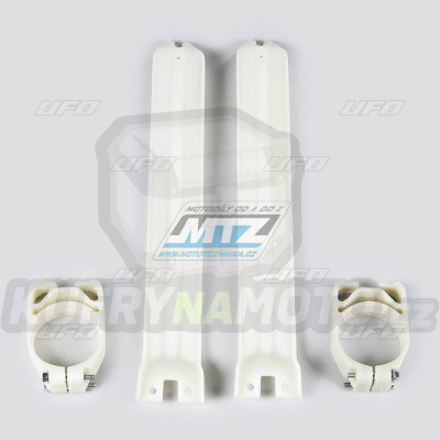 Kryty předních vidlic Kawasaki KX125+KX250+KX500 / 91-93 - barva bílá