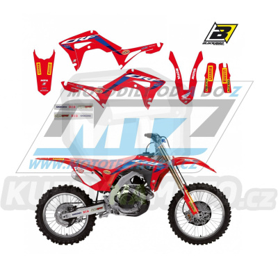 Polepy na motocykl (sada polepů Graphics) Honda CRF250R / 18-21 + CRF450R / 17-20 - typ polepů Replica Team HRC