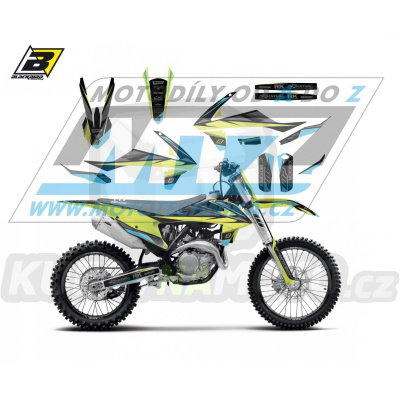 Polepy na motocykl (sada polepů Graphics) KTM EXC / 20-23 + SX+SXF / 19-22 - typ polepů Stealth Fluo