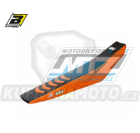 Potah sedla KTM SX+SXF / 23-25 - barva černo-oranžová - typ potahu DG3
