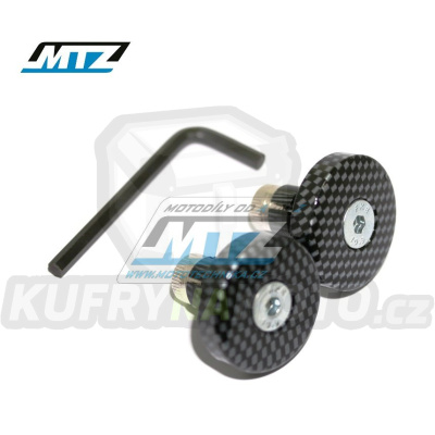 Koncovky/závaží řidítek THIN - carbonové (pro vnitřní průměr řidítek ¤13mm)