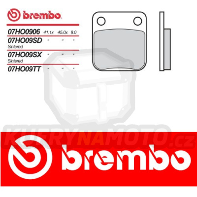 Brzdové destičky Brembo HONDA CG 125 r.v. Od 04 -  směs Originál Přední